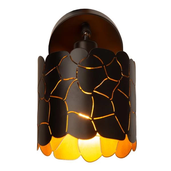 Lucide ALMELO - Foco de pared / Lámpara de pared - Ø 12 cm - 1xE14 - Negro - detalle 2